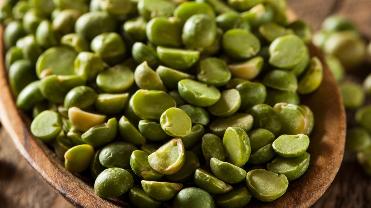 A Spoonful of Raw Organic Green Split Peas