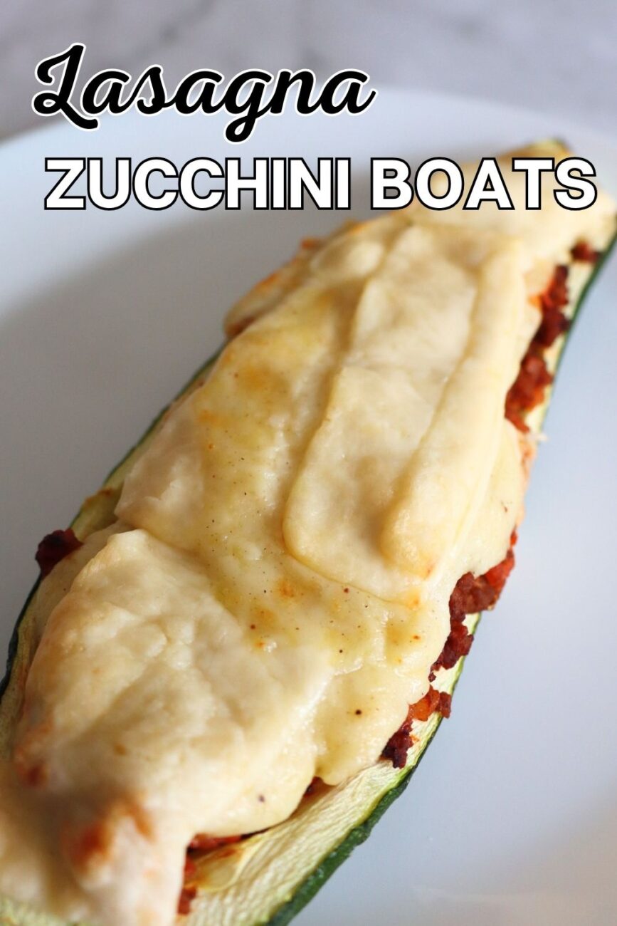 AIR FRYER LASAGNA ZUCCHINI BOATS