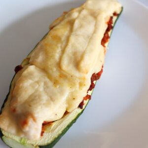 AIR FRYER LASAGNA ZUCCHINI BOATS Recipe