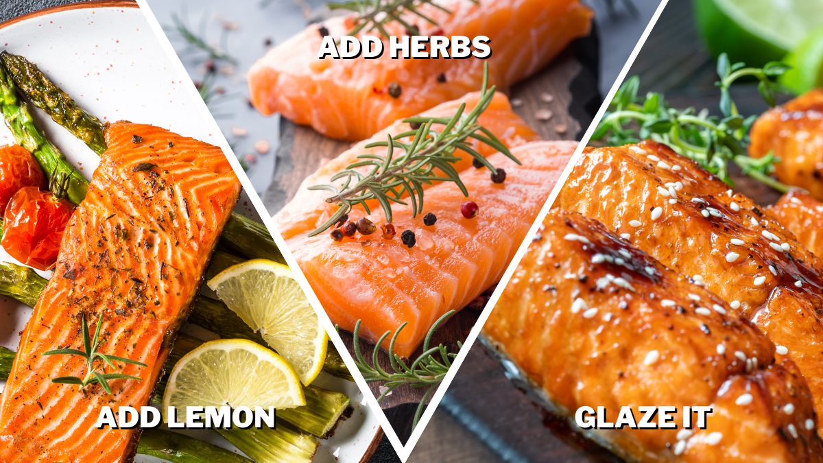Add lemon herbs or glaze to Make Costco Salmon Better