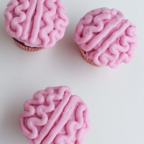 All Natural Zombie Brain Cupcakes 7
