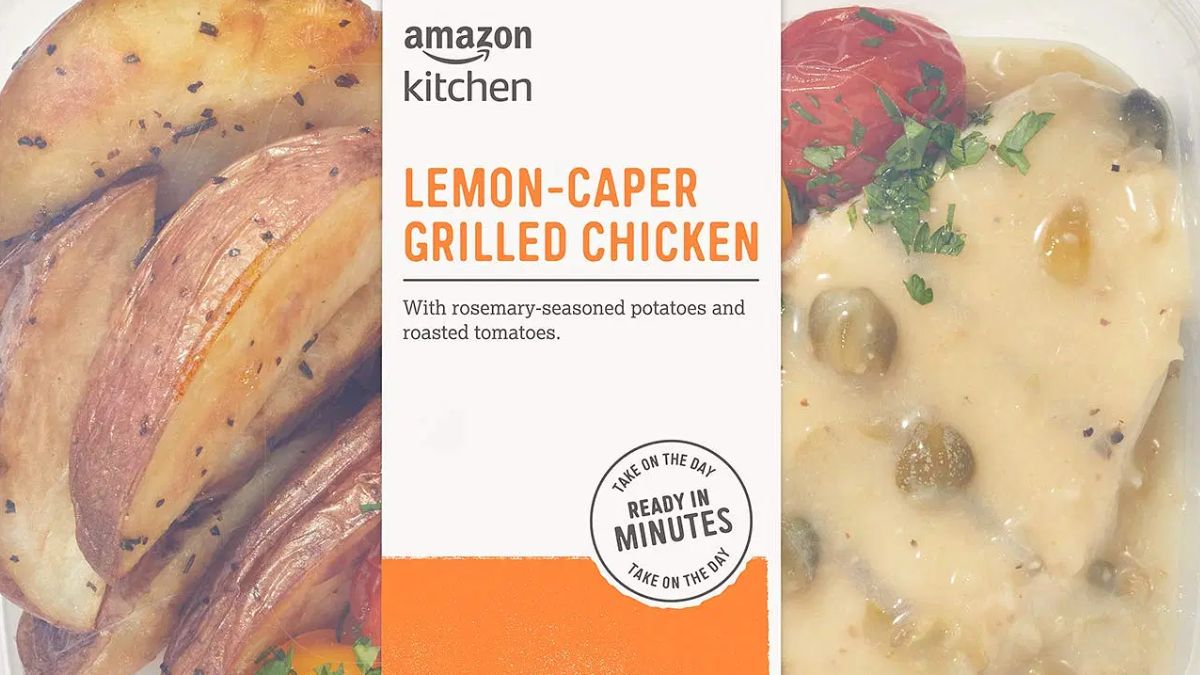 Amazon Kitchen Lemon-Caper Grilled Chicken Single Serve Meal
