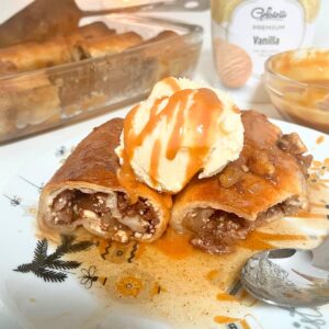 Apple Pie Enchiladas with Cream Cheese