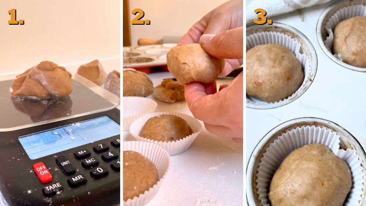 Assembling Concha Cupcakes