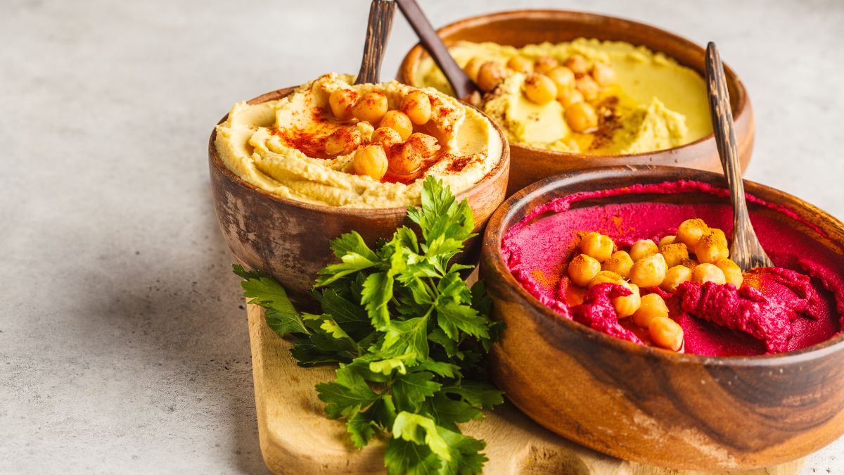Avocado, Chickpea, and Beetroot Hummus