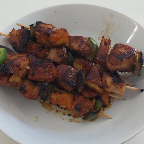 Baked Pineapple Teriyaki Chicken Kebabs 5