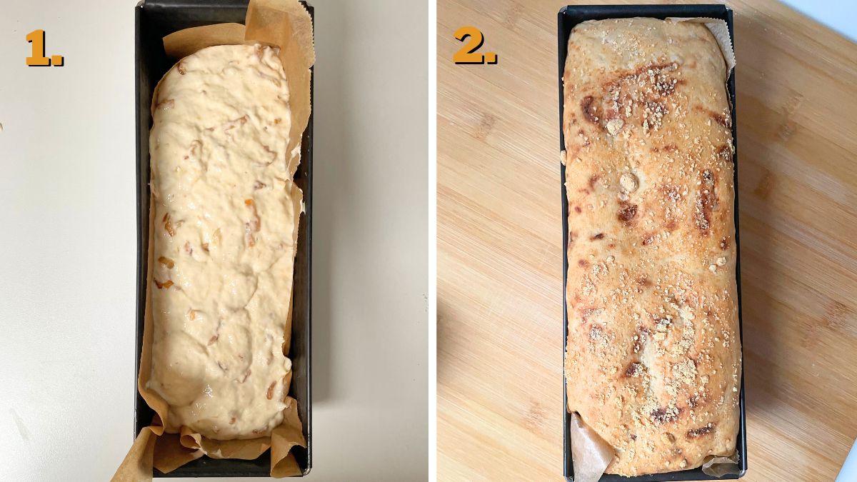 Baking the Caramelized Onion Bread