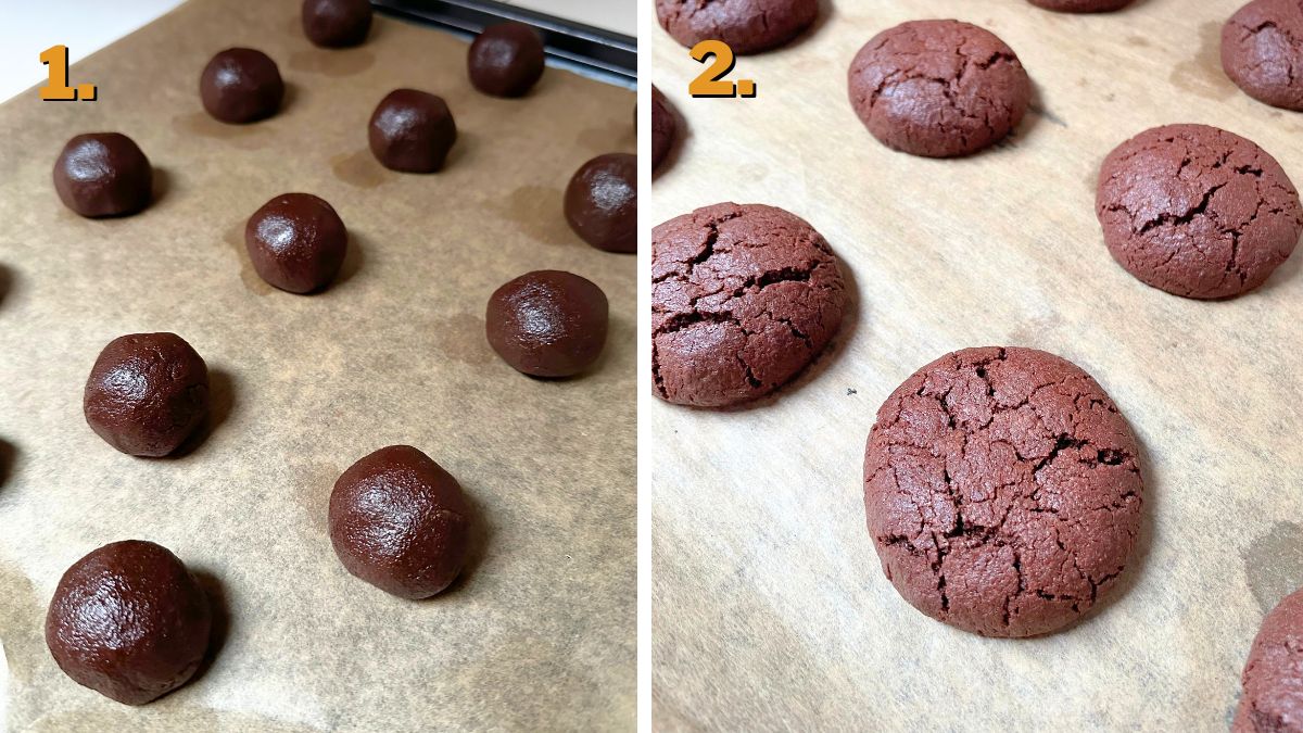 Baking the Texas Sheet Cake Cookies