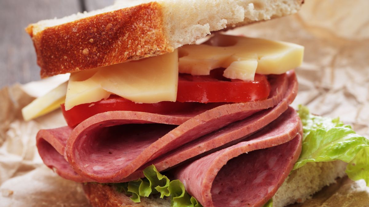 Baloney and Cheese Sandwich