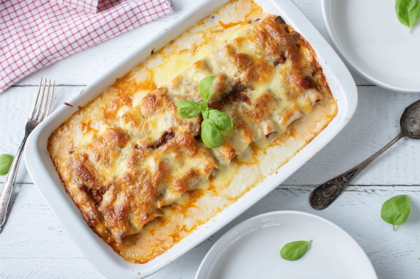 Beef canneloni