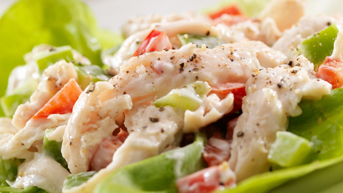 Bell Peppers in a Chicken Salad