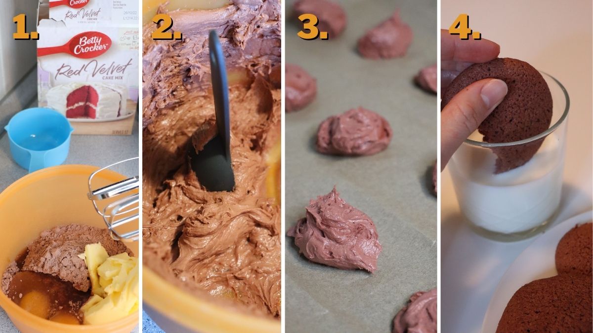 Betty Crocker Red Velvet Cake Mix Cookies