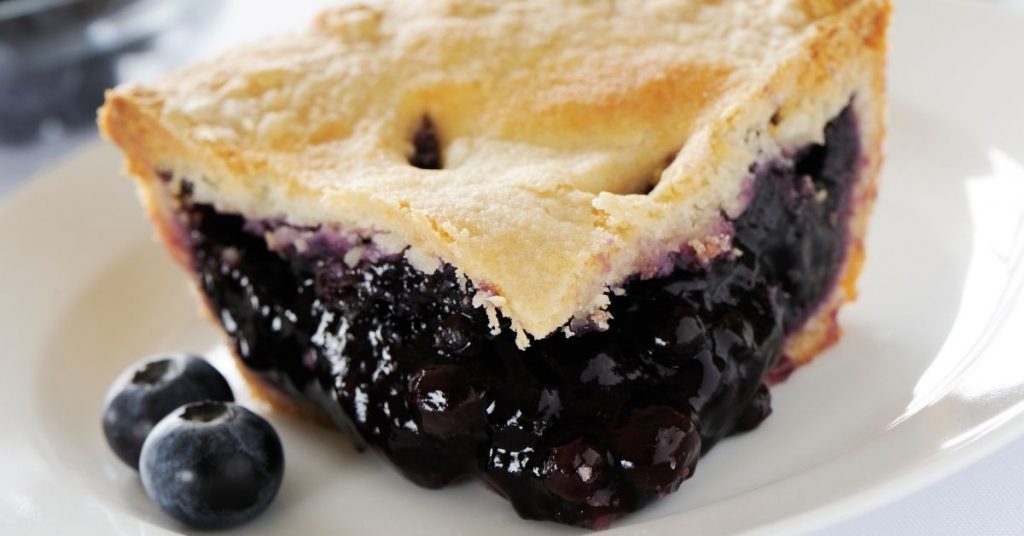 Blueberry pie hot or cold
