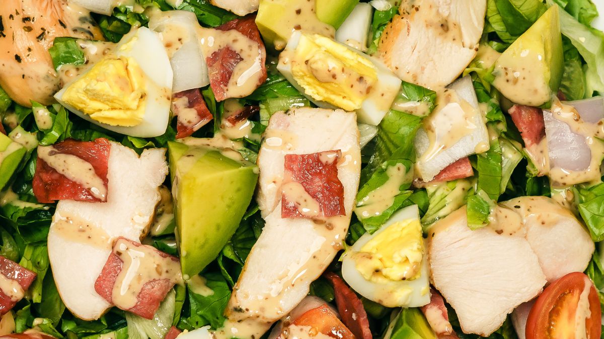 Boiled Egg Avocado Chicken Salad