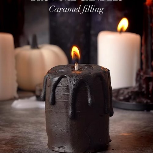 Brownie Caramel Candles