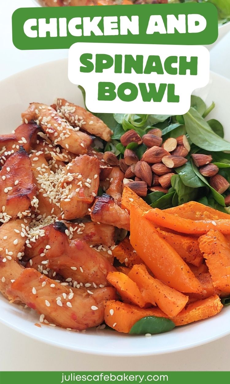 CHICKEN AND SPINACH BOWL