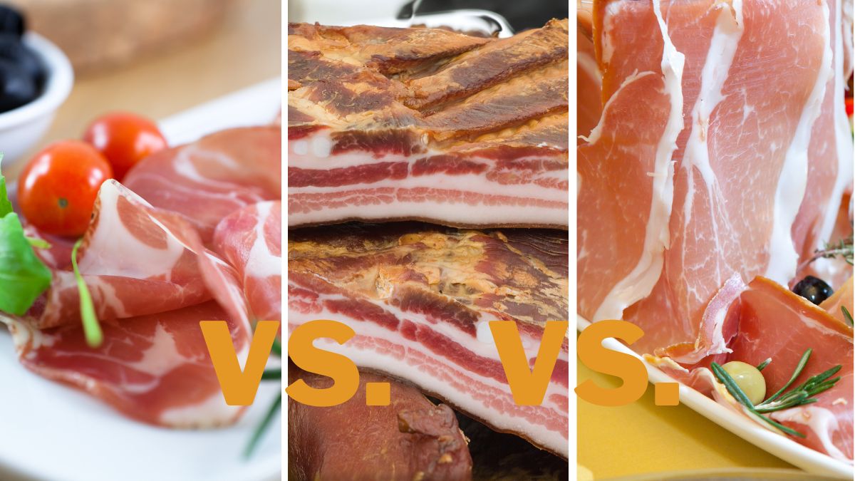 Capicola vs. Pancetta vs. Prosciutto Differences