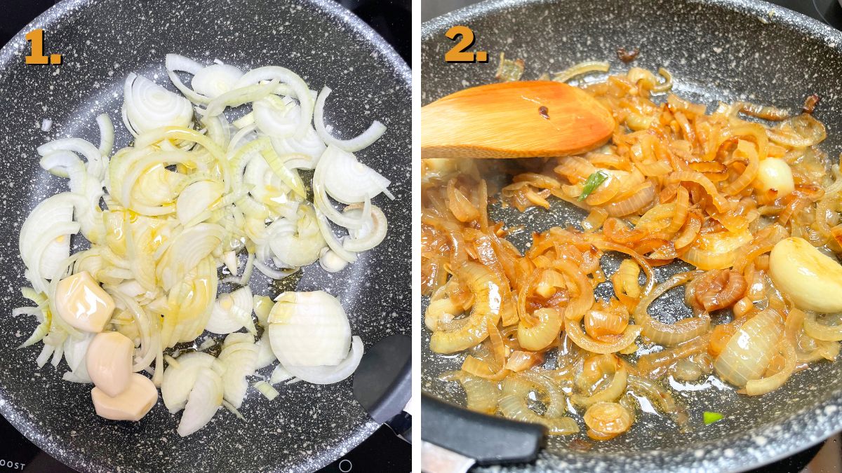 Caramelizing Onions for Bread