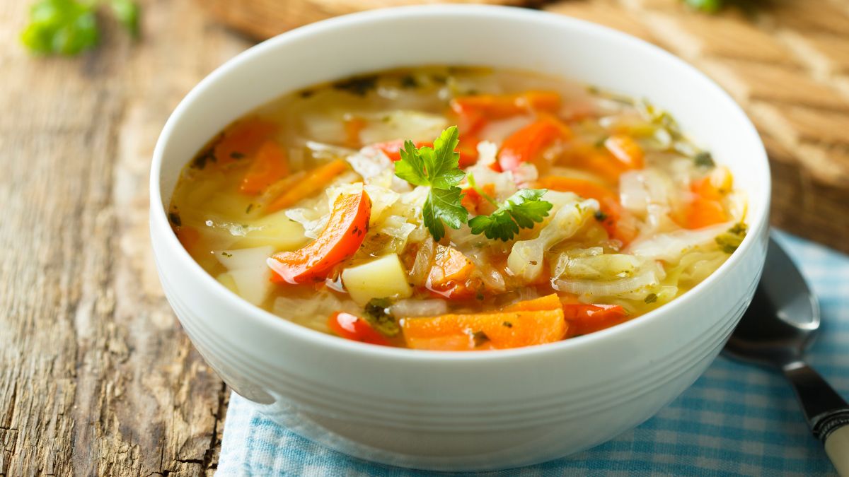 Celery in Vegetable Soup
