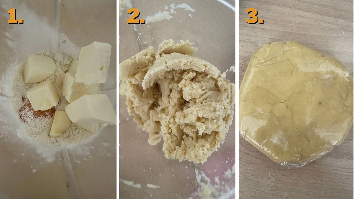 Chocolate Almond Hand Pies making the dough