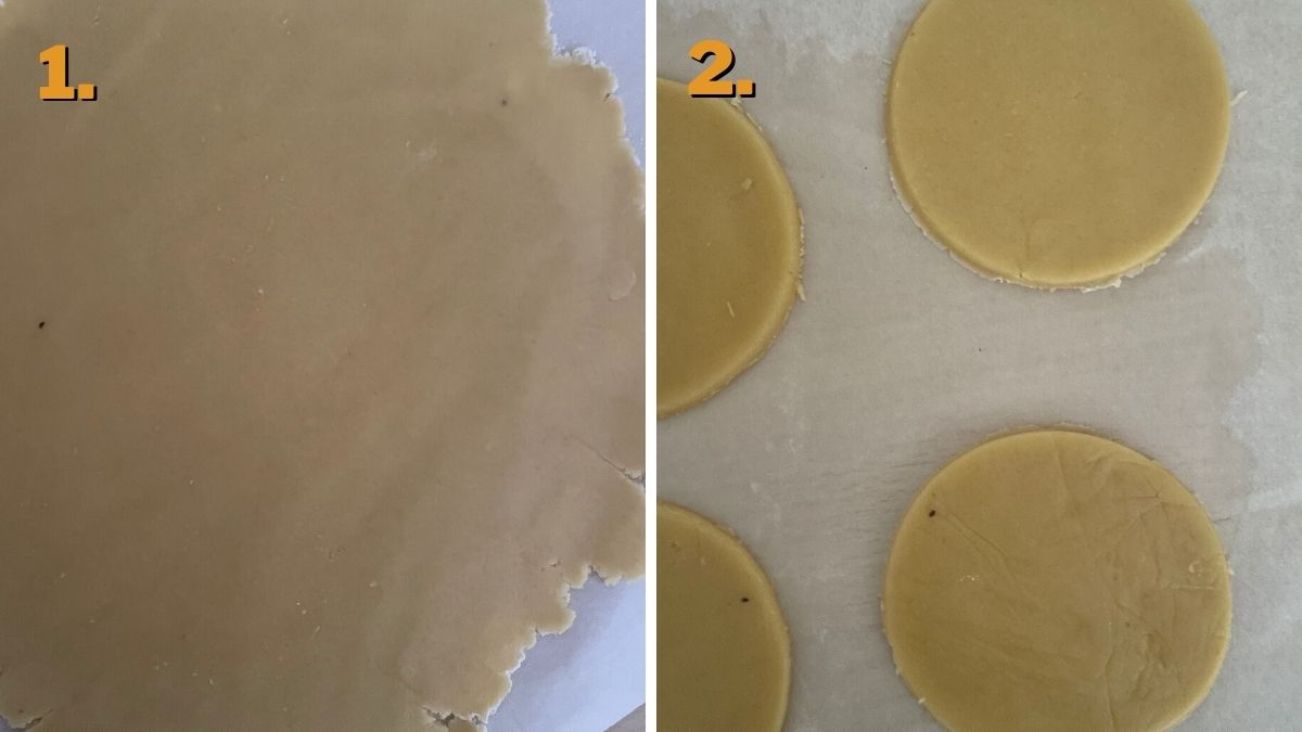 Chocolate Almond Hand Pies rolling the dough