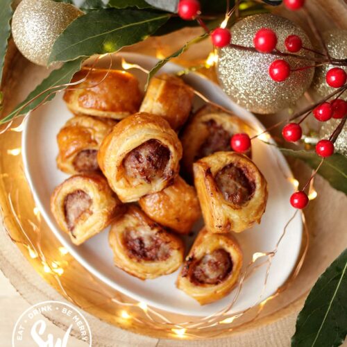 Christmas sausage rolls 1