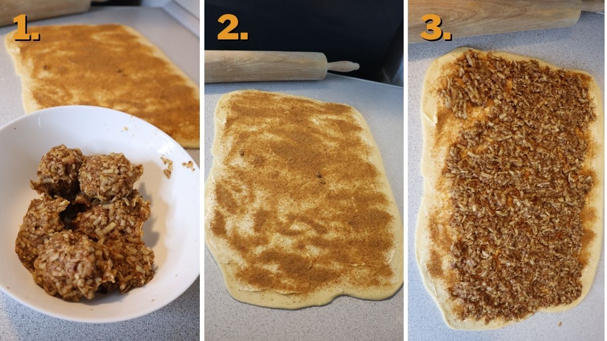 Cinnamon Rolls with Apple Pie Filling