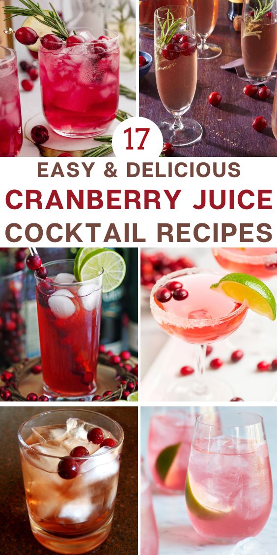 Cocktails With Cranberry Juice