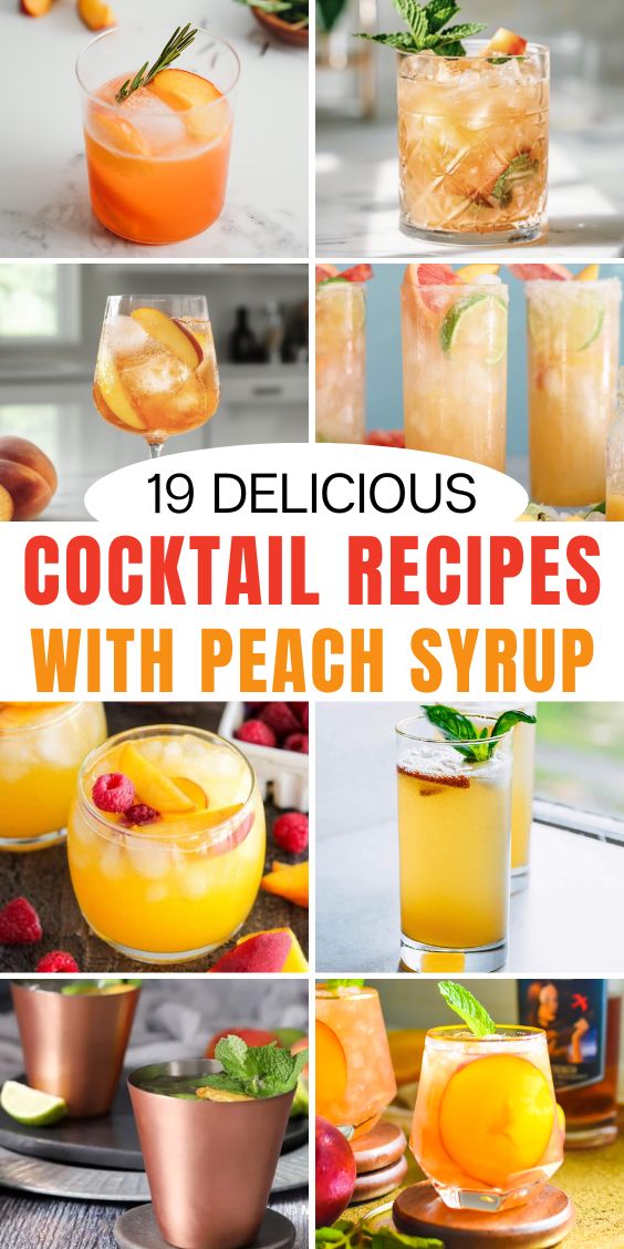Cocktails With Peach Syrup recipes