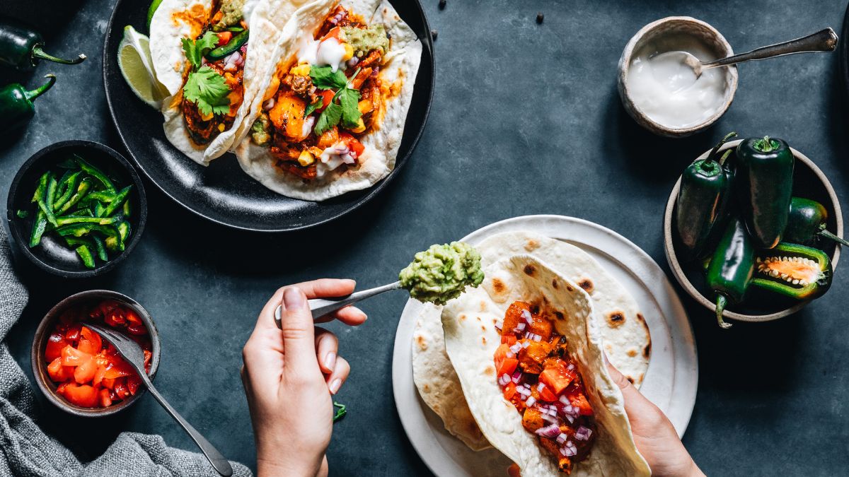 Coconut Cream in Taco