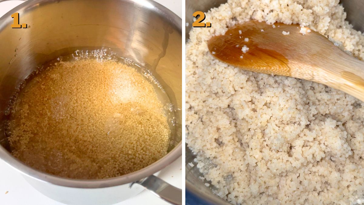 Cooking Quinoa for Chicken Tuna Salad