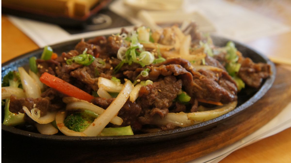 Costco Beef Bulgogi Served With Steamed Vegetables