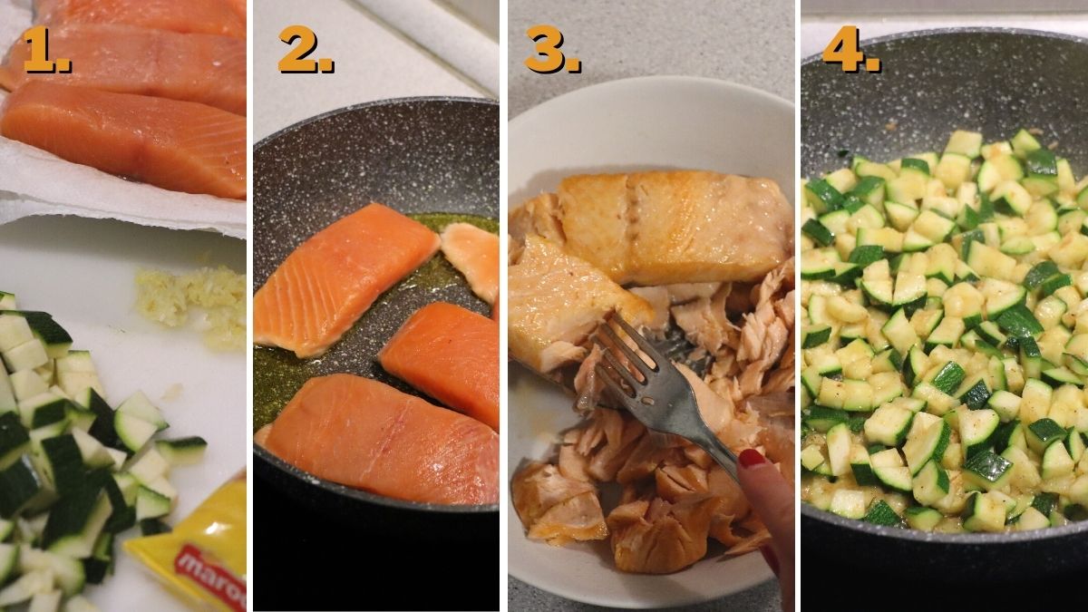 Creamy Salmon and Zucchini Pasta Recipe