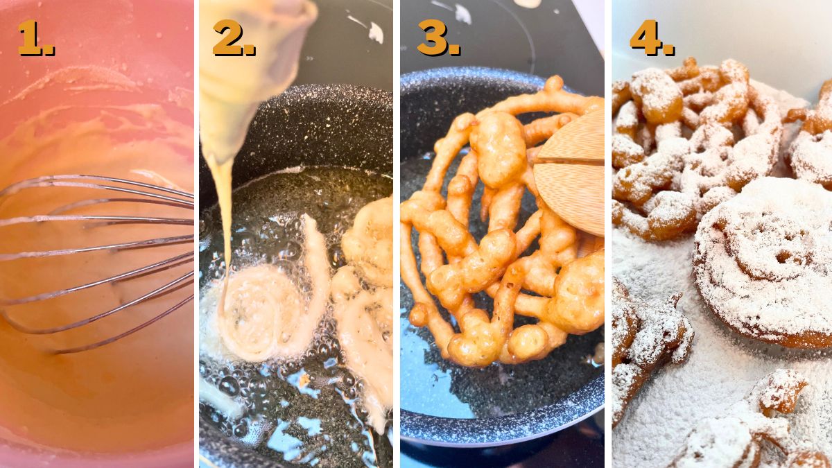 Deep Frying Funnel Cakes for the Cupcakes
