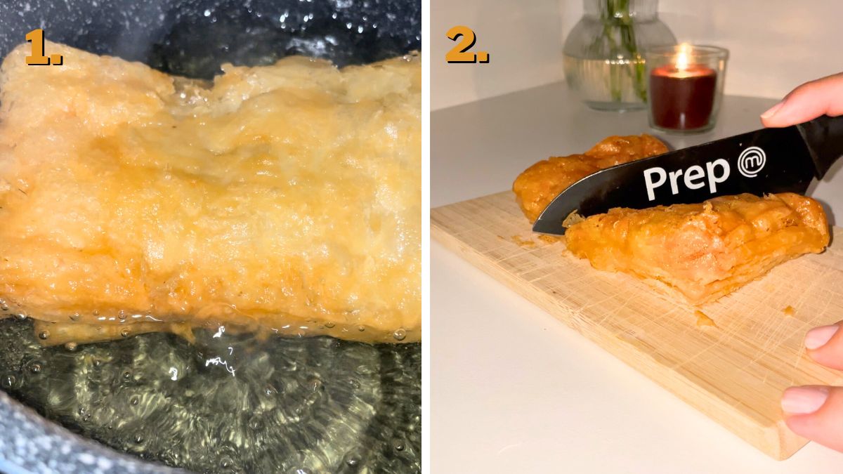 Deep Frying the Chicken Pot Pie