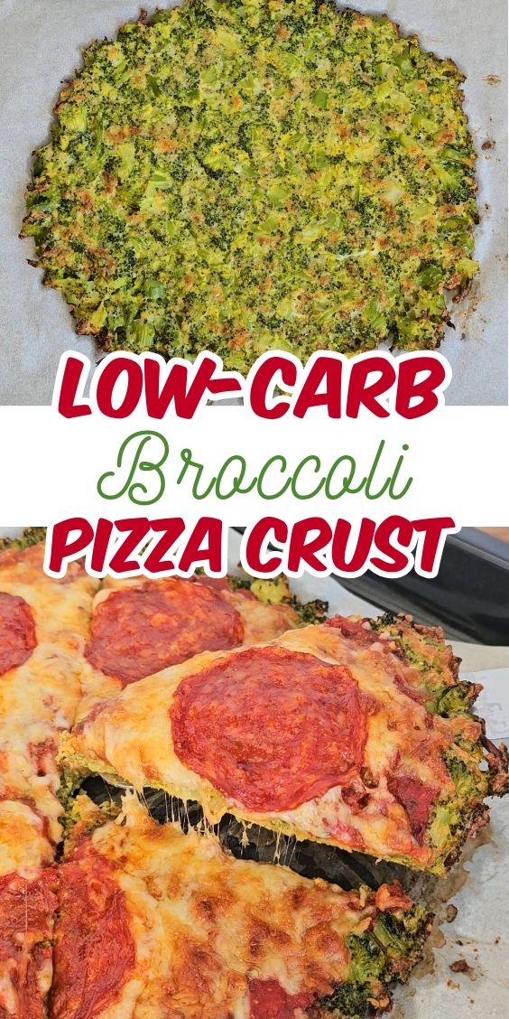 Delicious easy keto Broccoli Crust Pizza