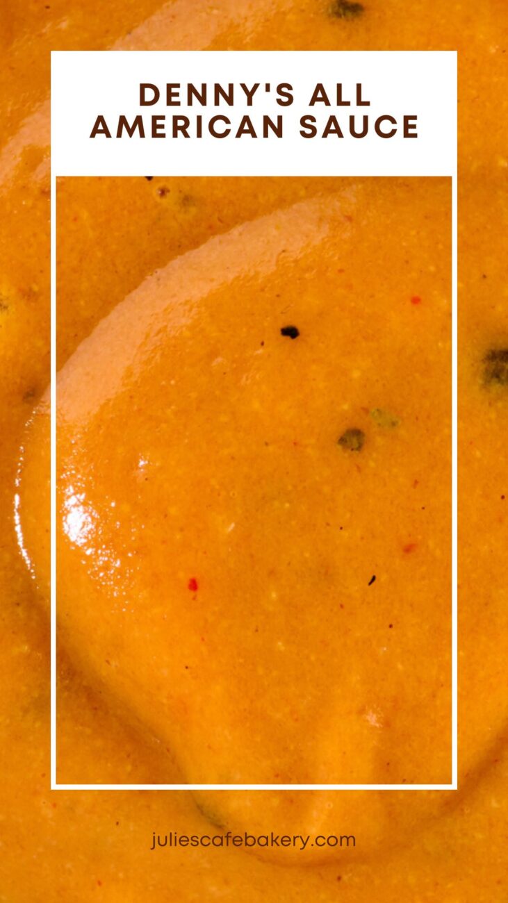 closeup of Denny's All American Sauce