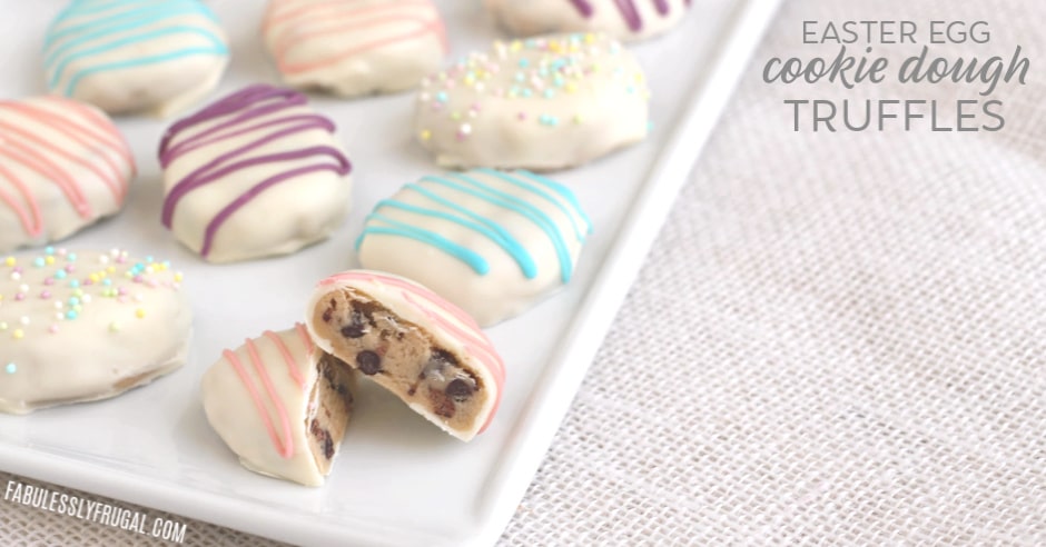 Easter egg cookie dough truffle recipe