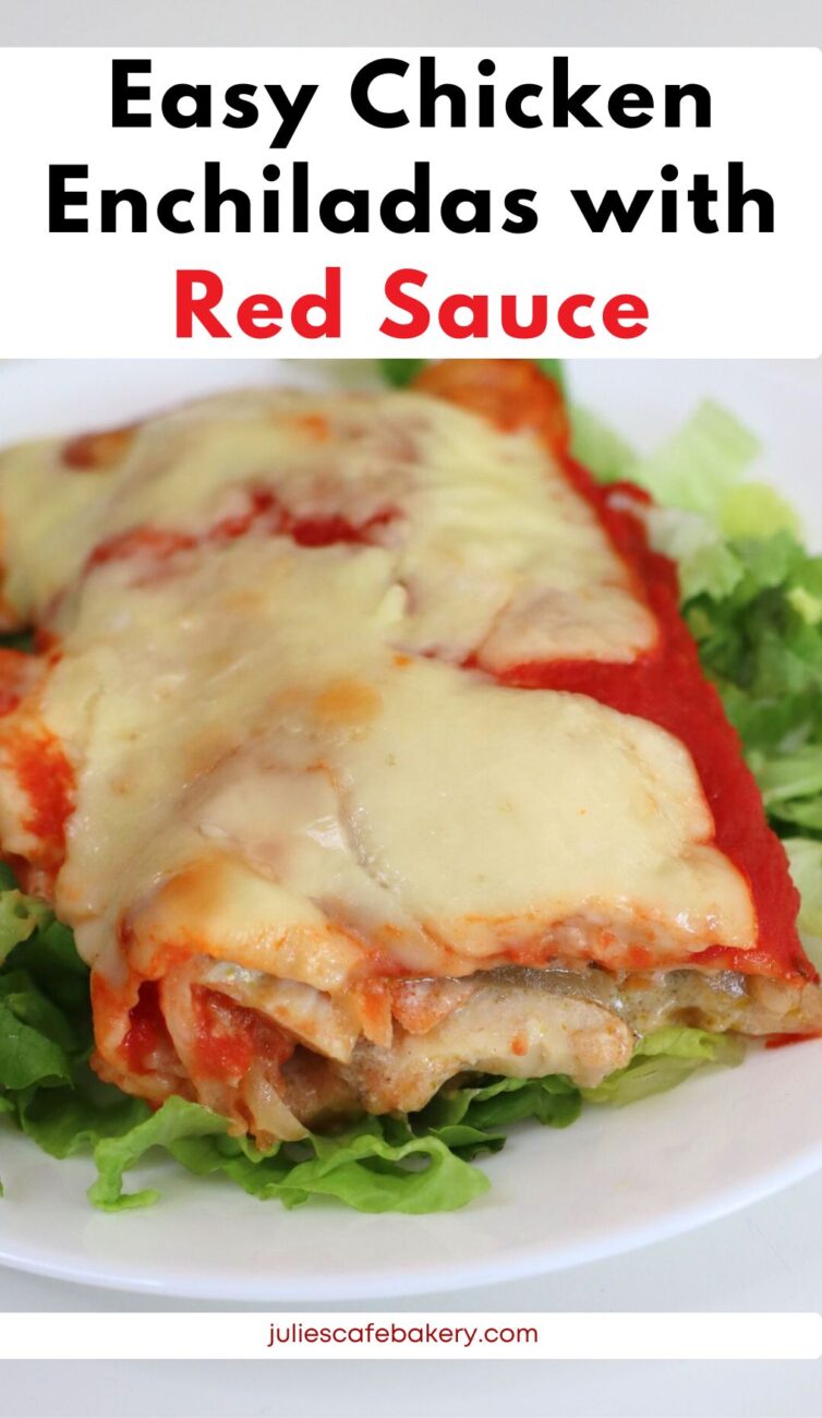 Easy Chicken Enchiladas with Red Sauce Recipe