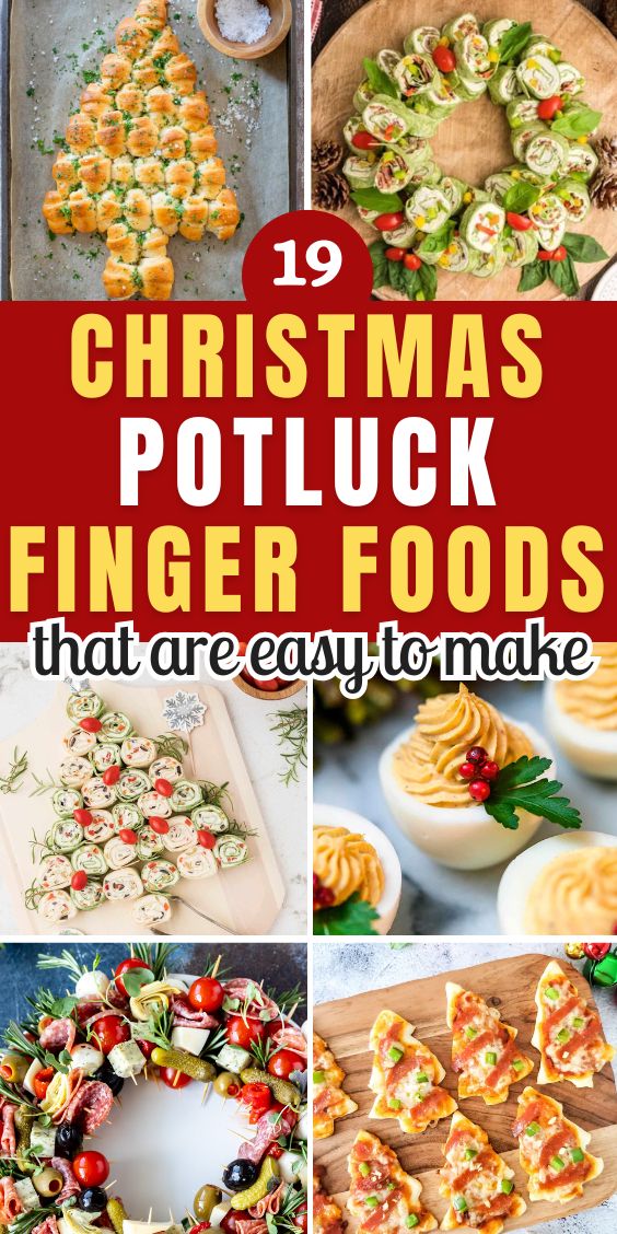 Easy Christmas Potluck finger foods