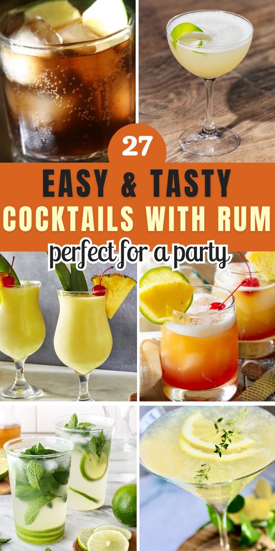 Easy Cocktails With Rum Recipes