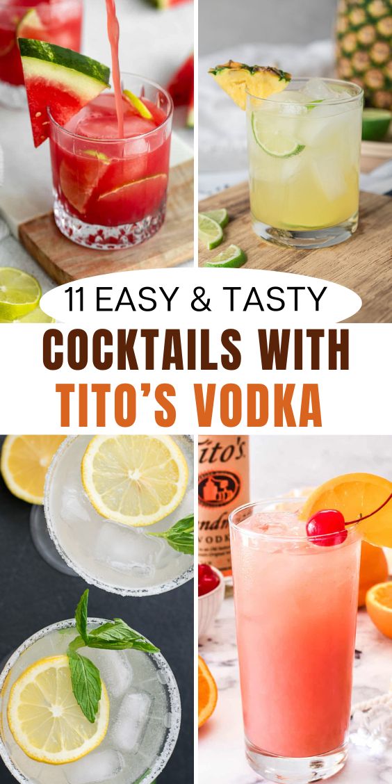 Easy Cocktails With Titos
