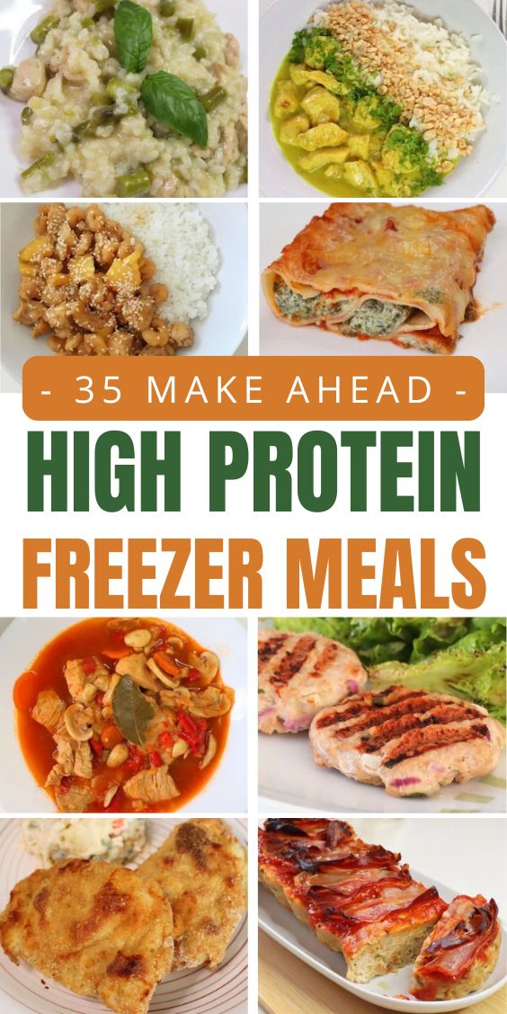 Easy High Protein Freezer Meals make ahead