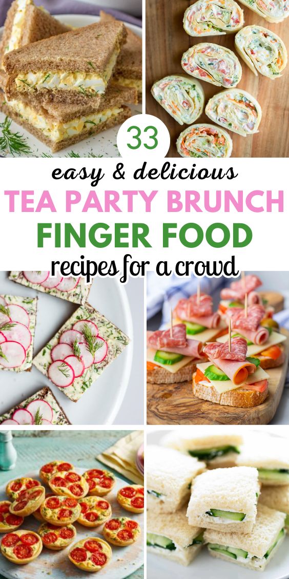 Easy Tea Party Finger Foods for Brunch recipes