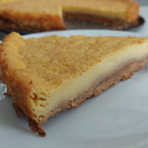 Eggnog Pie with Gingerbread Crust