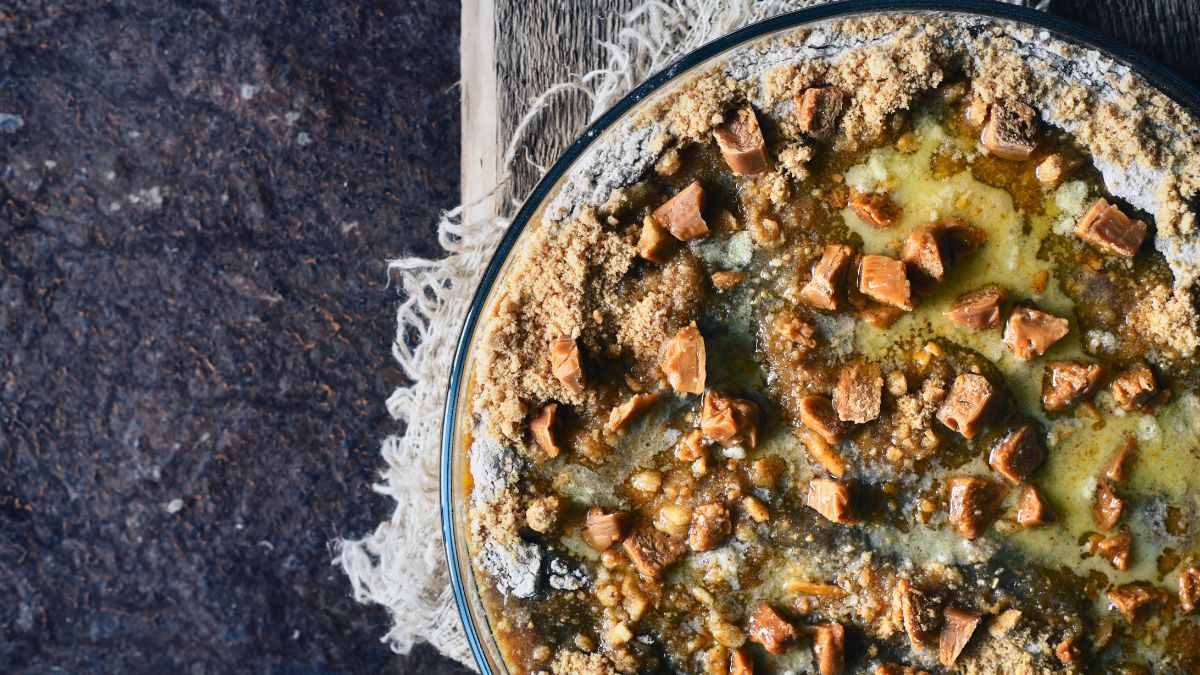 Fixing Too Much Butter in Dump Cake by adding more toppings
