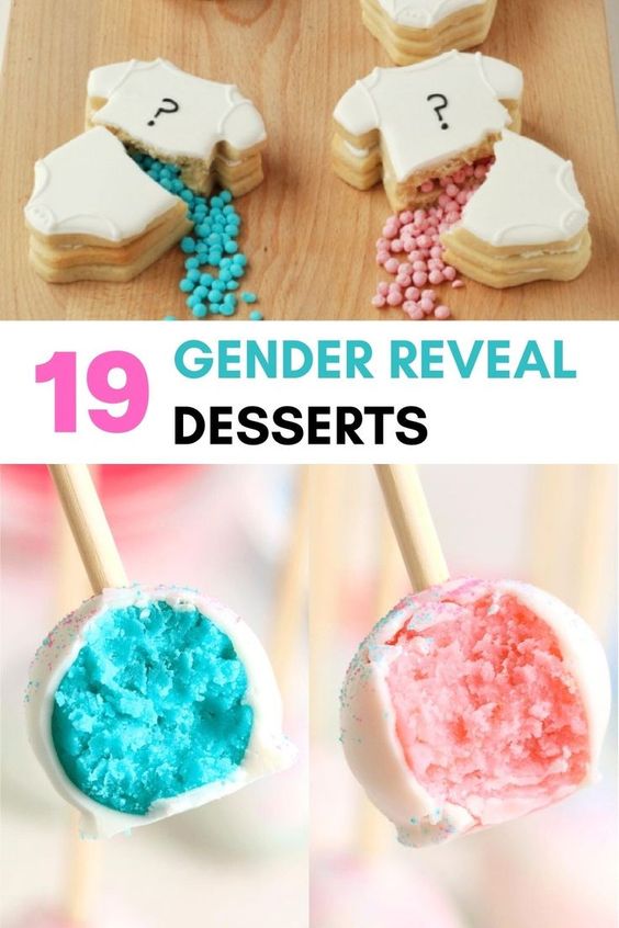Gender Reveal desserts
