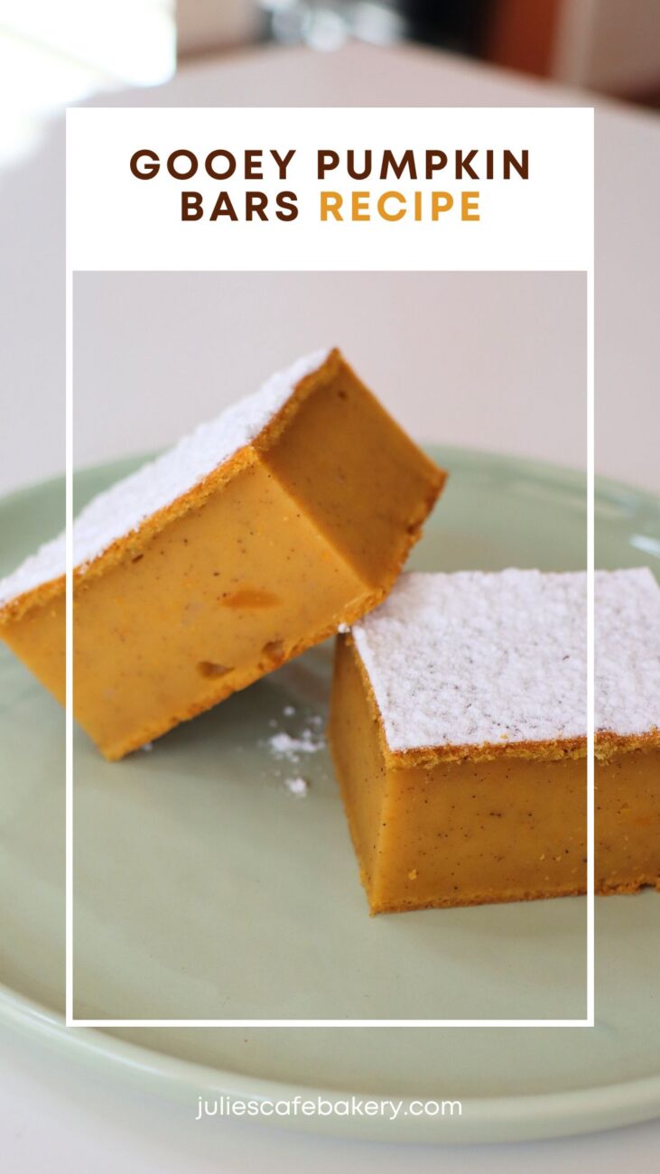 gooey pumpkin bars for pinterest