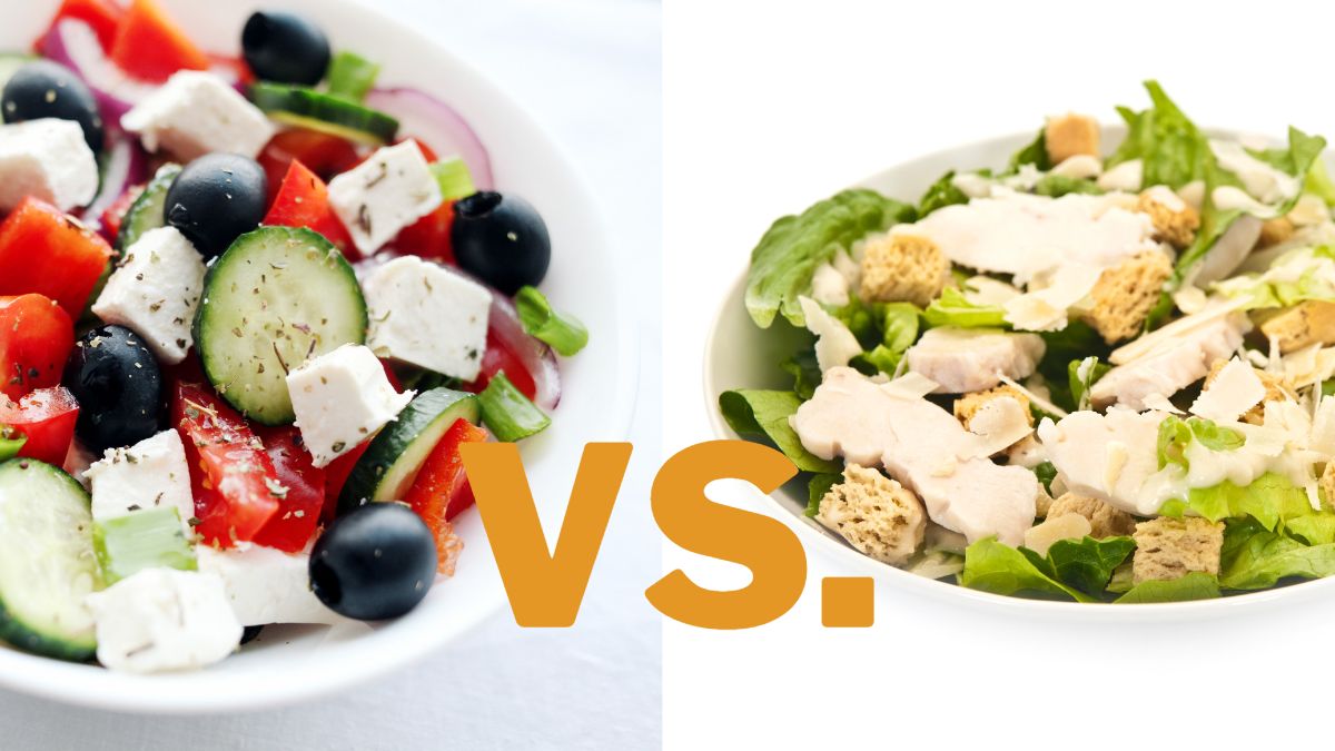 Greek Salad vs. Caesar Salad