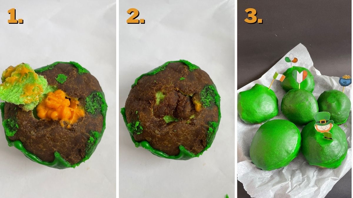 Green Glazed Donuts filling